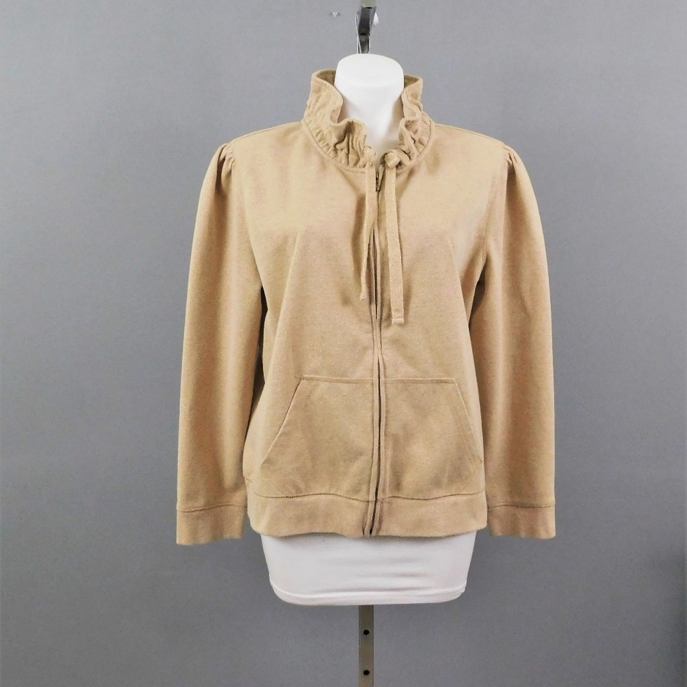 Comfort Zone Women Jacket Tan Gold XL